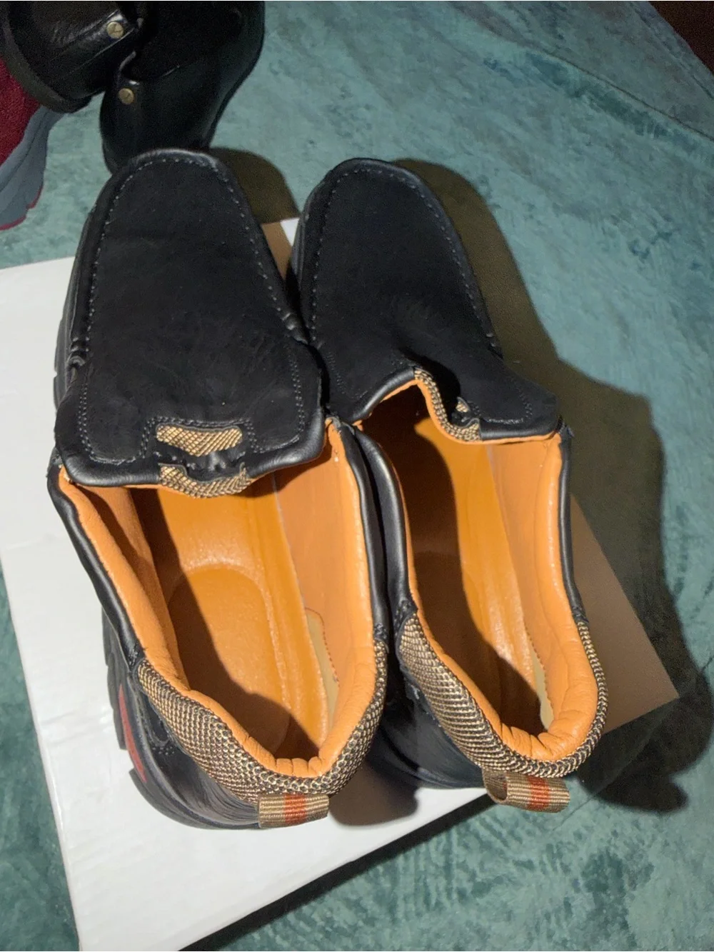 Men's Casual Slip-On Moc Toe Loafers - Dark Brown